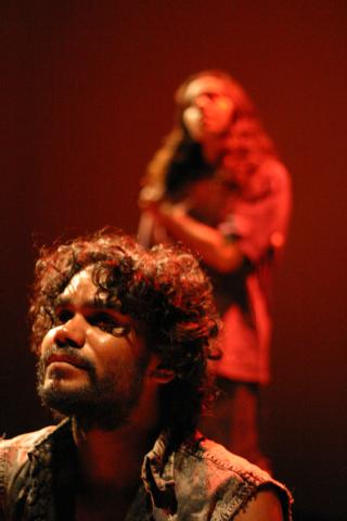 Heath Bergersen and Natasha Wanganeen in BULLIE'S HOUSE